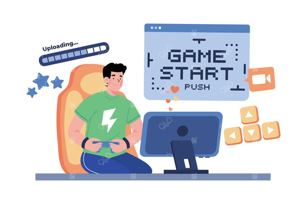 استریمر بازی‌های ویدیویی، بازی‌ها را به‌صورت زنده اجرا می‌کند