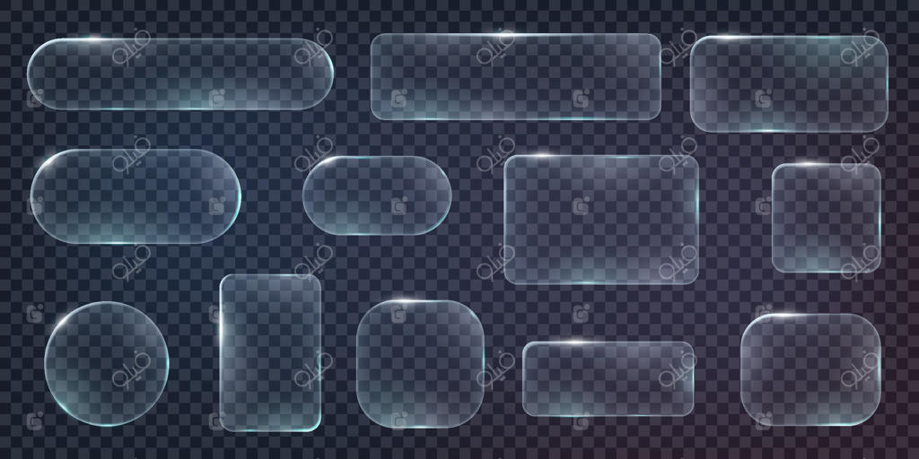 اشکال شفاف برای طراحی مدرن و حرفه‌ای