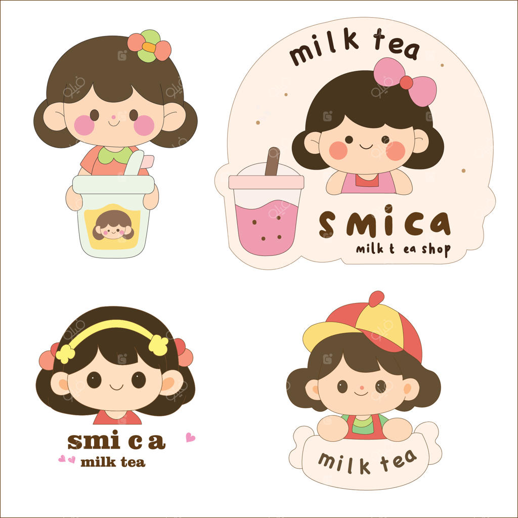 گرافیک لوگوی فروشگاه چای شیری