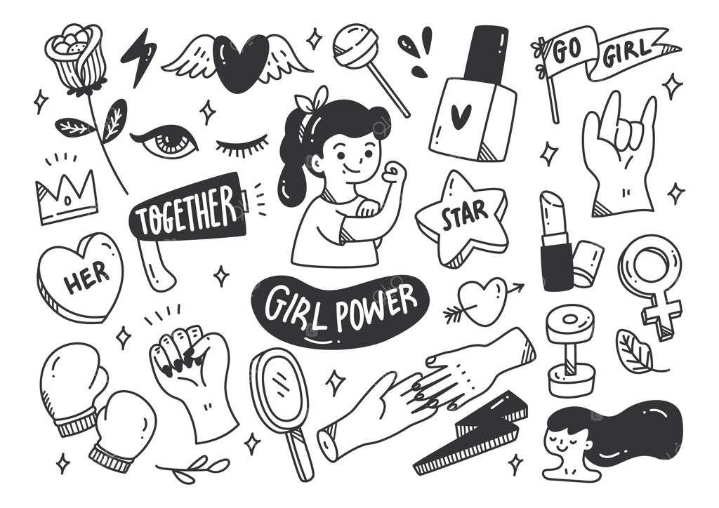 مفهوم قدرت دختران به سبک دودل وکتور