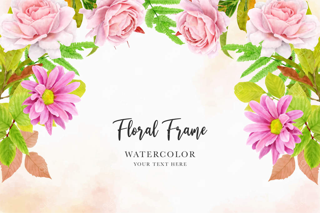 کارت دعوت عروسی با طراحی گل‌های رز