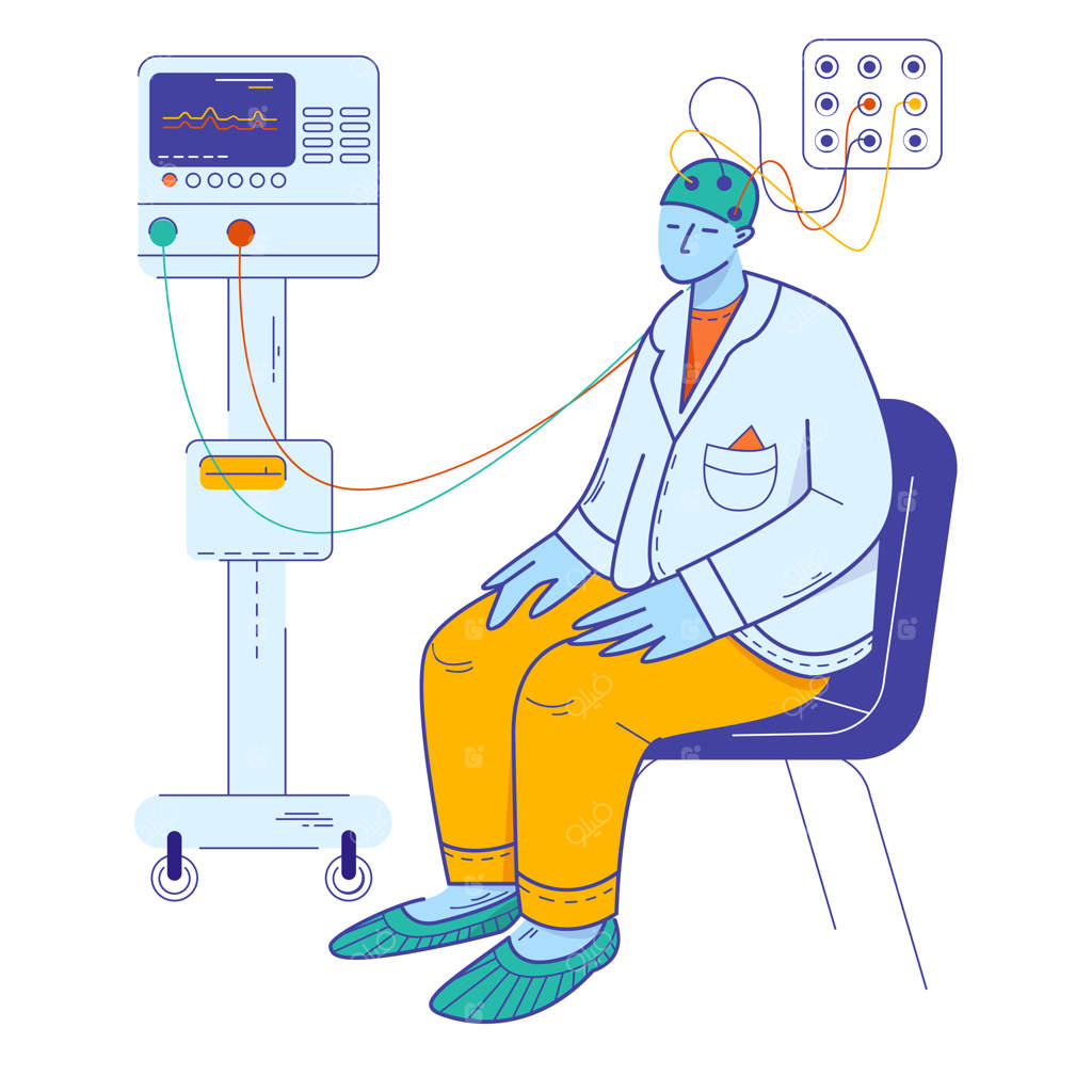 بیمار تحت درمان EEG
