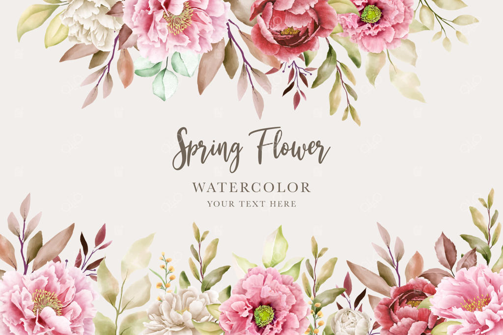 ست کارت پس‌زمینه گل لیلیوم طراحی شده با دست