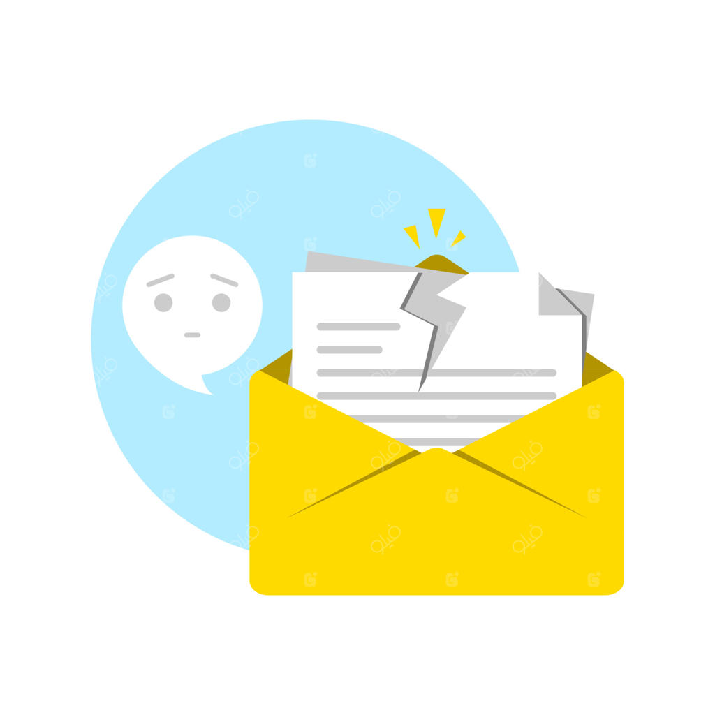 تصویرسازی مفهومی لغو اشتراک ایمیل با طراحی تخت و فرمت وکتور EPS10؛ المان گرافیکی مدرن برای صفحه فرود، رابط کاربری وضعیت خالی و اینفوگرافیک