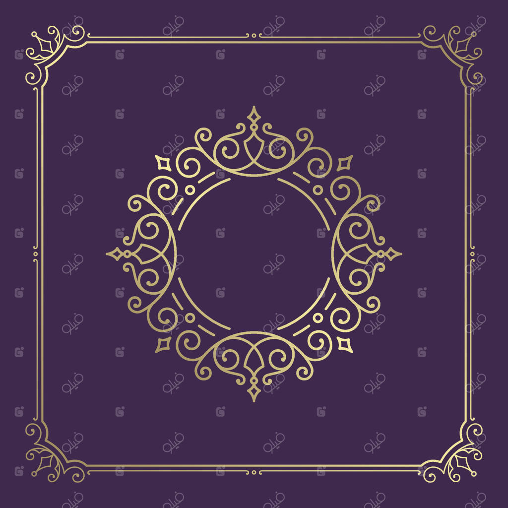قاب و حاشیه‌های تزئینی قدیمی به سبک ویکتوریایی مناسب برای کارت تبریک