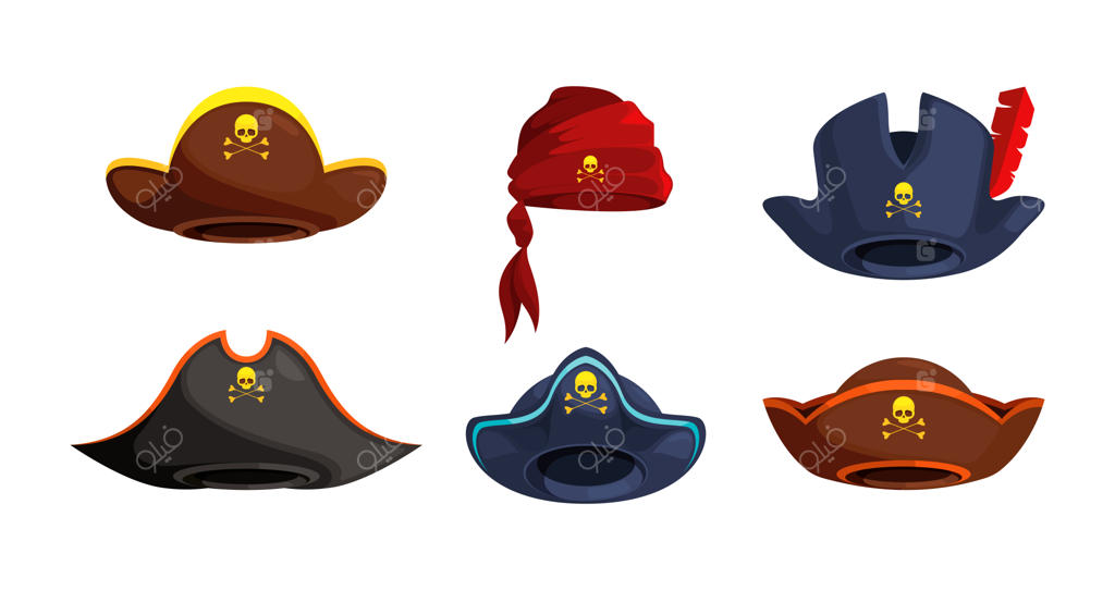 کلکسیون کلاه‌های دزدان دریایی و لباس‌های ملوانی: مدل‌های کارناوال و کلاه‌های رنگارنگ капитان‌ها به سبک فلت