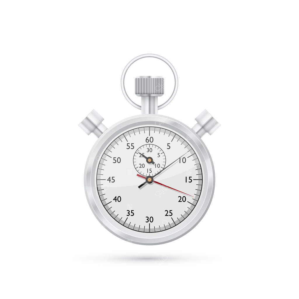 تصویری فوتورئالیستی از کرونومتر روی پس‌زمینه سفید