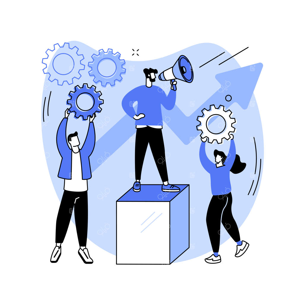 تصویری انتزاعی از مفهوم رهبری