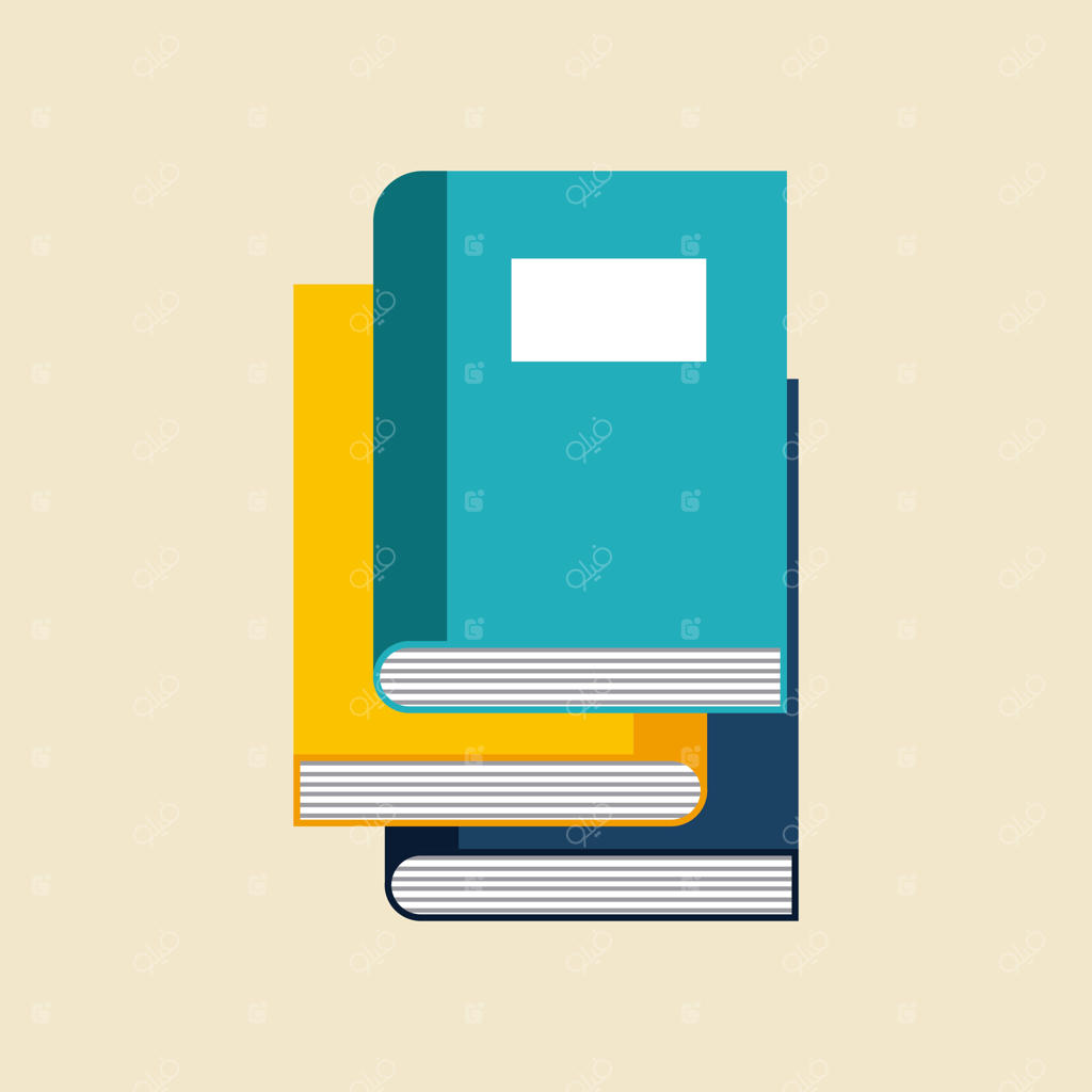 طراحی آیکون کتاب، تصویرسازی وکتور و گرافیک EPS10
