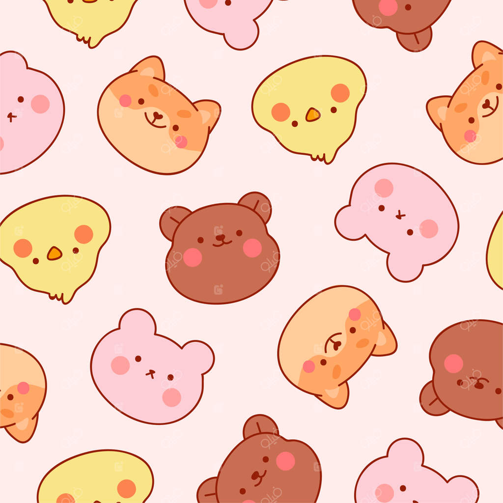 پترن حیوانات بامزه و دست‌کشیده