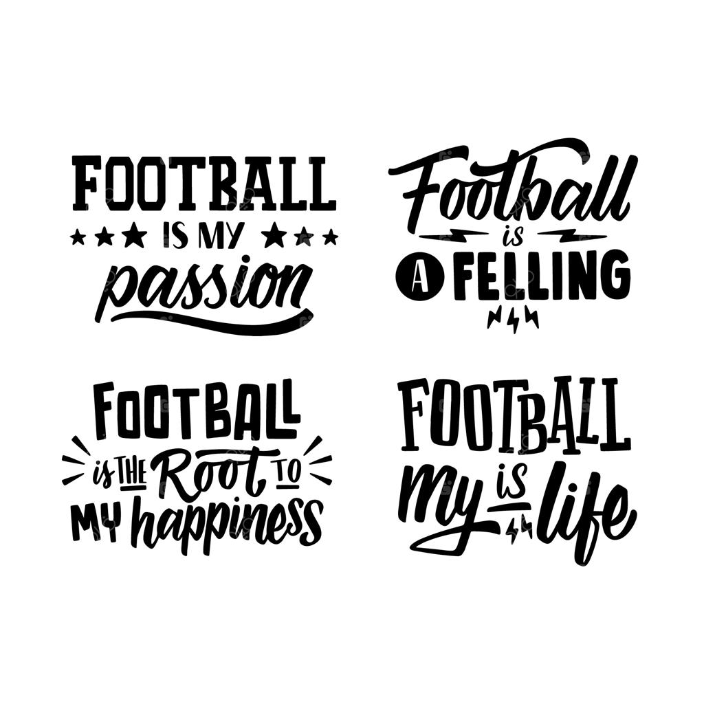 مجموعه حروف مشکی فوتبال