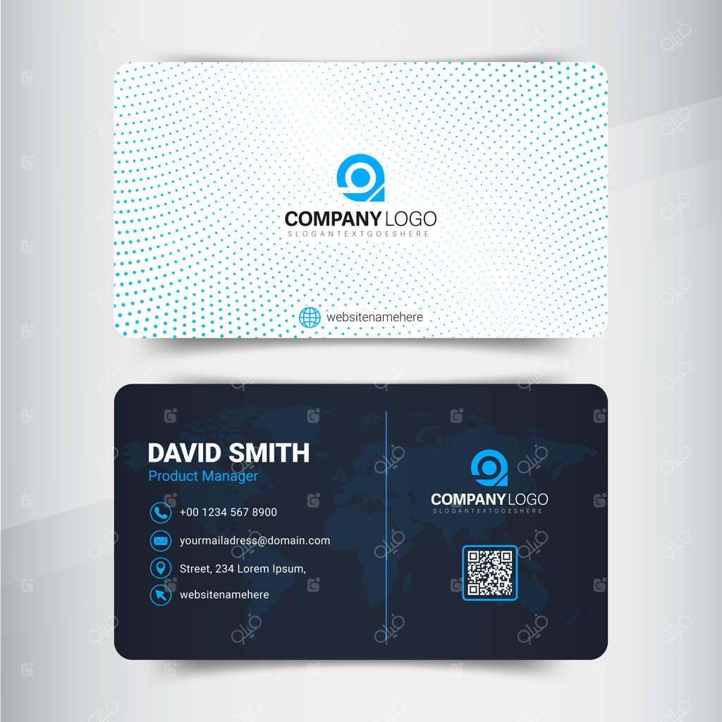 طراحی هویت برند شرکتی با پترن کارت ویزیت