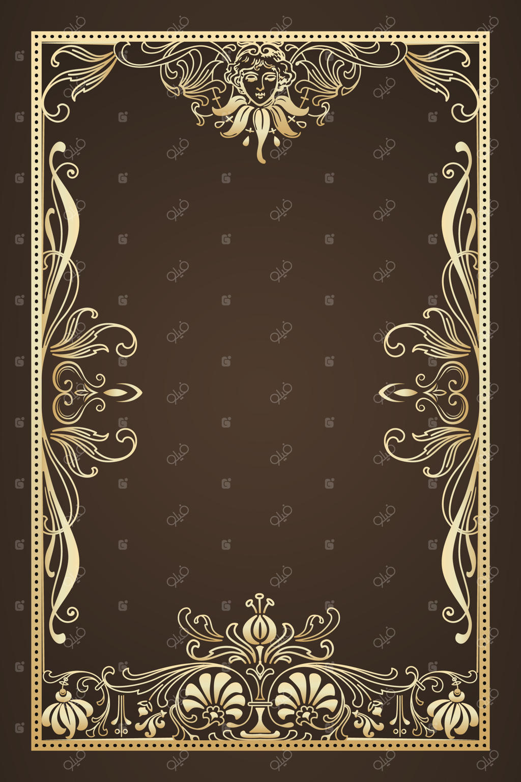 قالب قاب تزئینی آنتیک با گرادیان