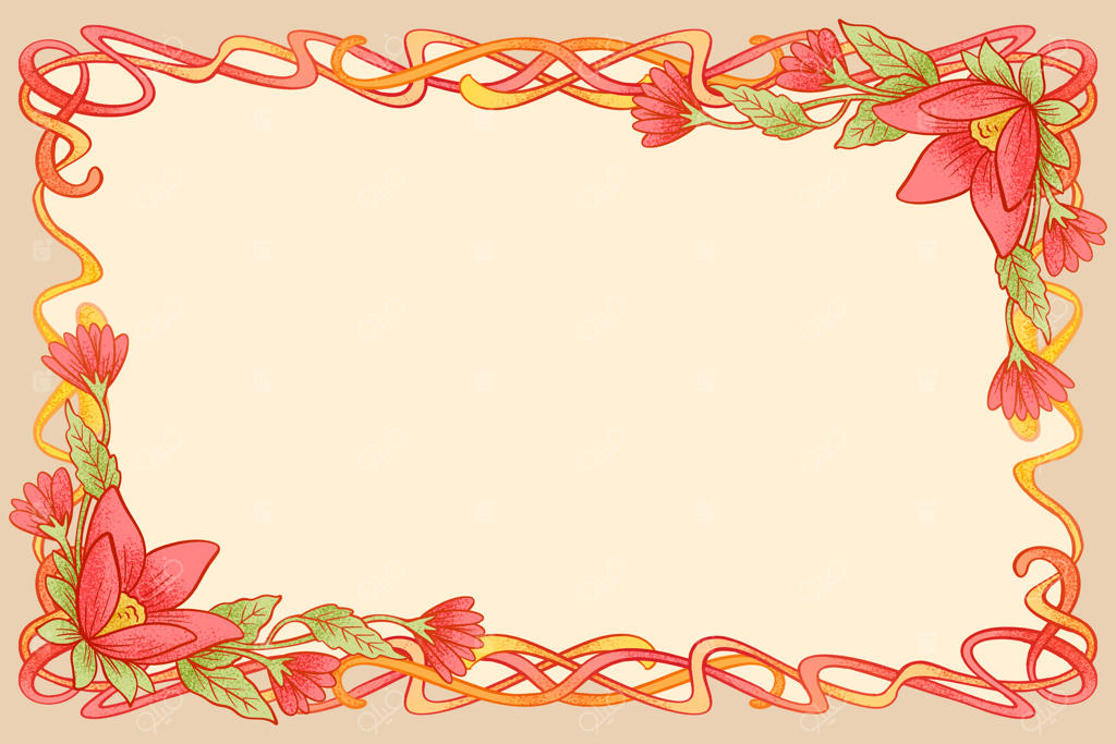 پس‌زمینه آرت نوو به صورت دستی کشیده شده