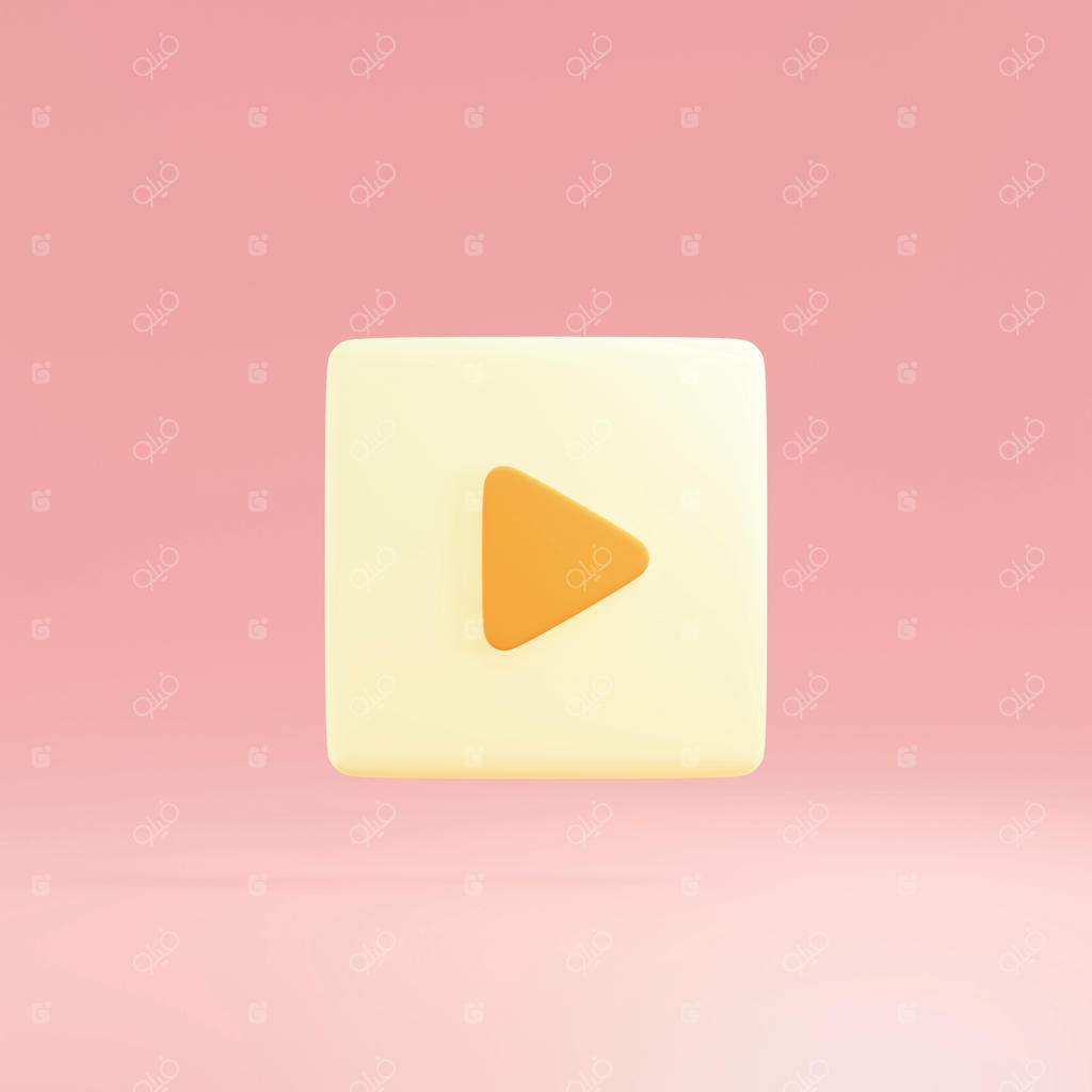 مربعی با یک مثلث نارنجی روی آن