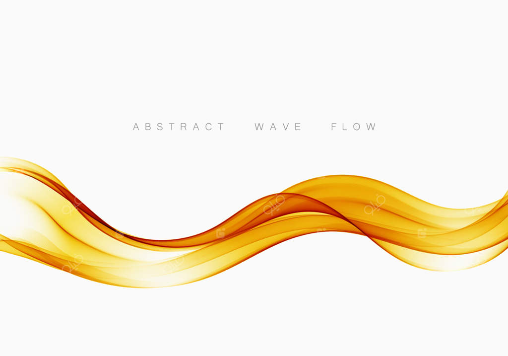 زمینه موج شفاف و انتزاعی نارنجی