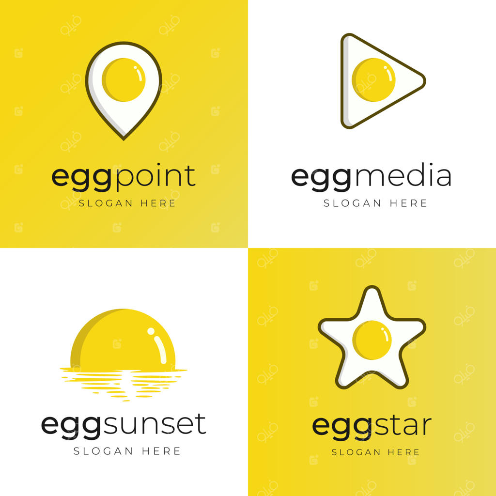 مجموعه طراحی لوگوی تخم‌مرغ: ایده‌های نوین