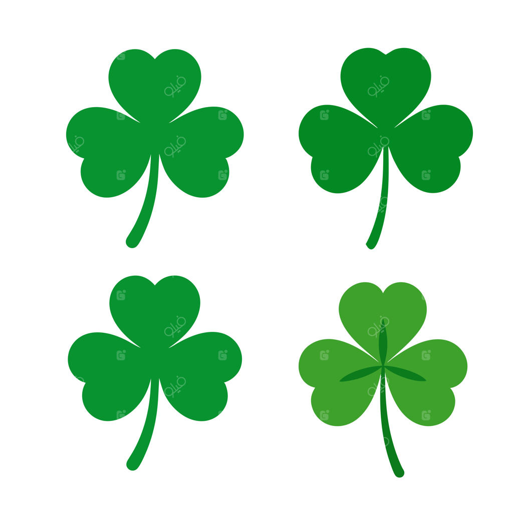 تصویرسازی وکتور و طرح کلیپ‌آرت شبدر