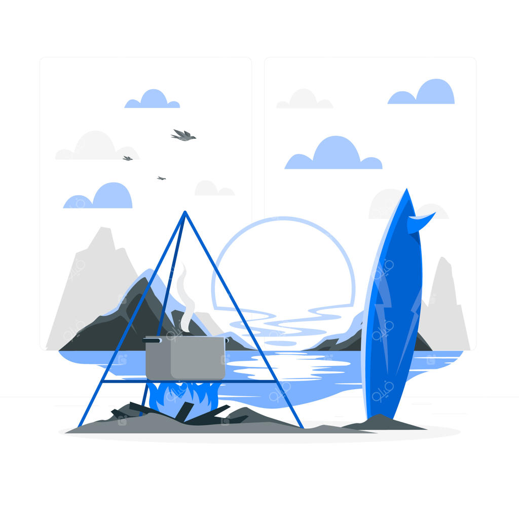 تصویرسازی مفهوم غروب خورشید