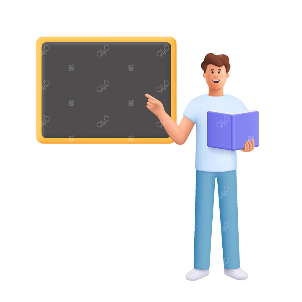 صحنه پویا از کلاس درس با معلم و تخته سیاه - وکتور حرفه‌ای