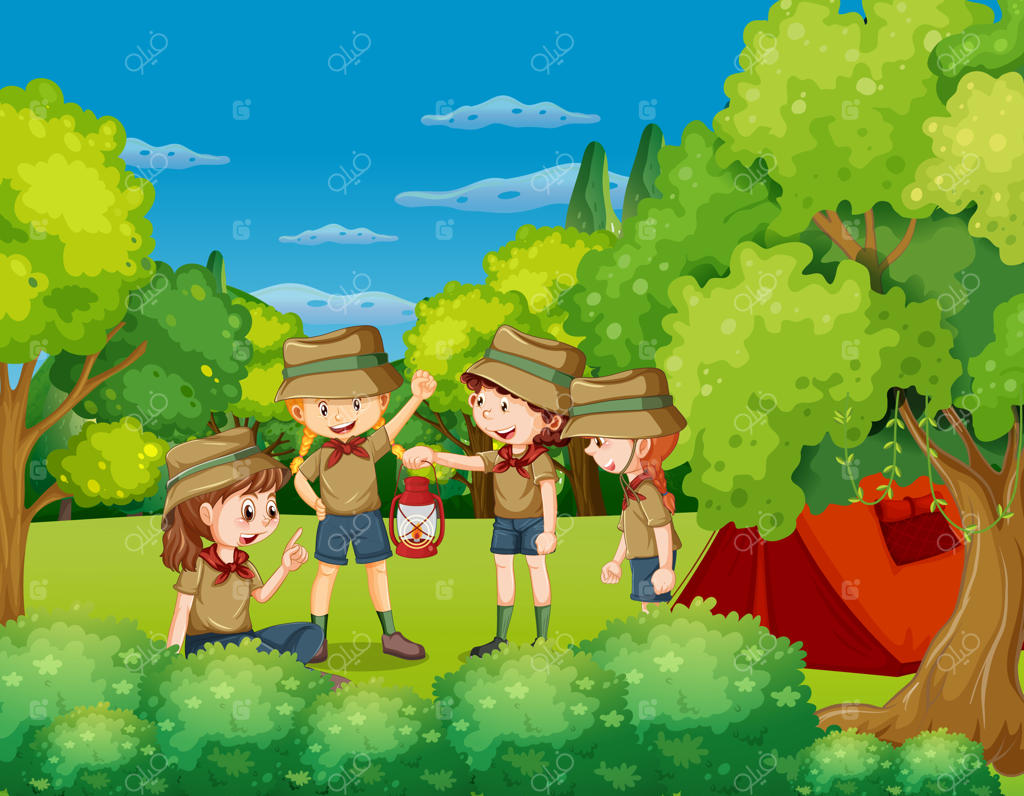 کمپینگ کودکان در پارک