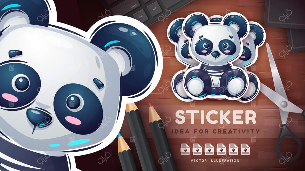 شخصیت کارتونی: پاندا بامزه و دوست‌داشتنی