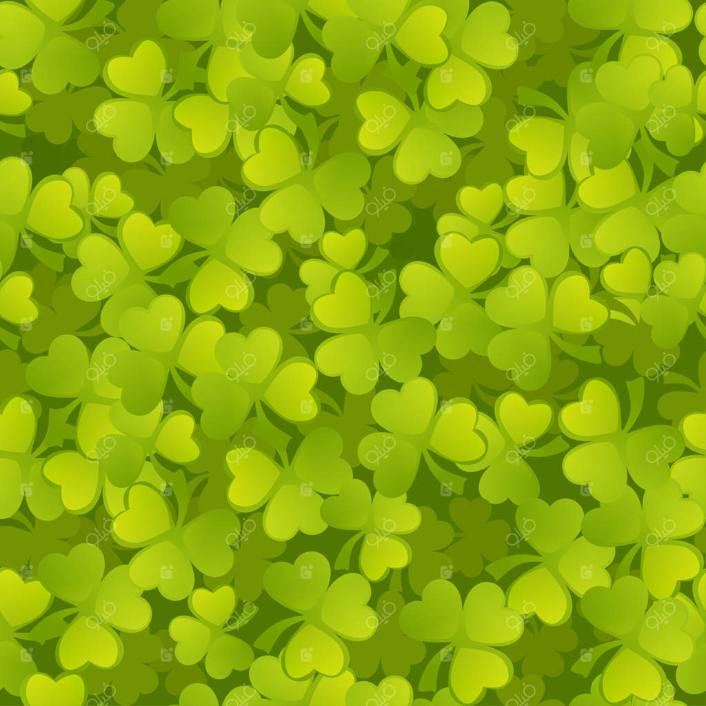 بافت یکپارچه برگ شبدر سبز - تصویر برداری و پس‌زمینه بافت‌دار برای طراحی گرافیک