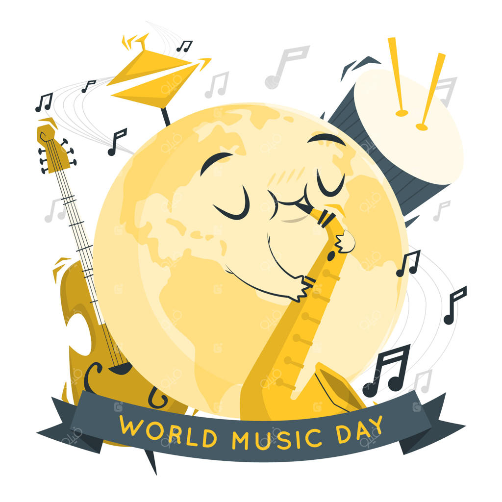 تصویرسازی مفهوم روز جهانی موسیقی