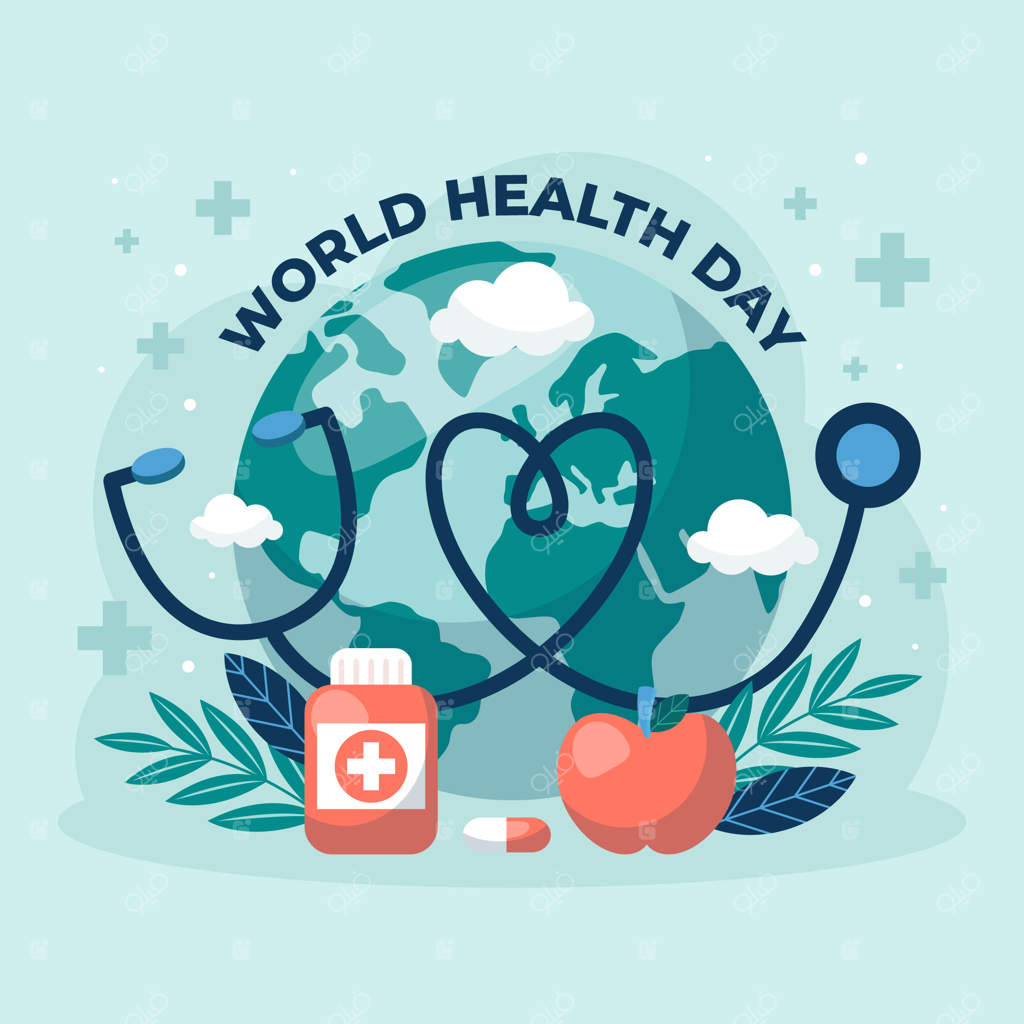 تصویرسازی ساده برای روز جهانی بهداشت