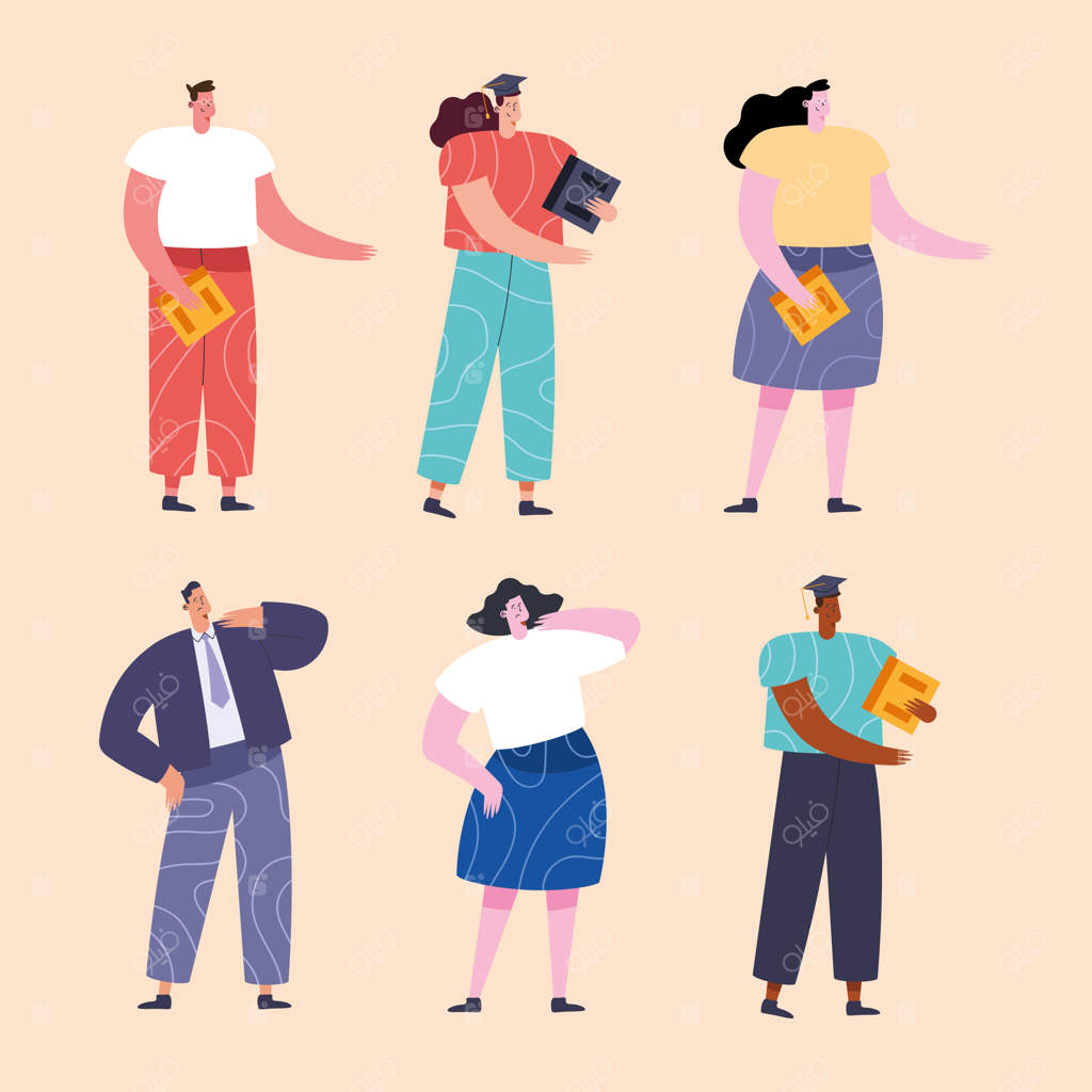 شخصیت‌های شش دانش‌آموز جوان