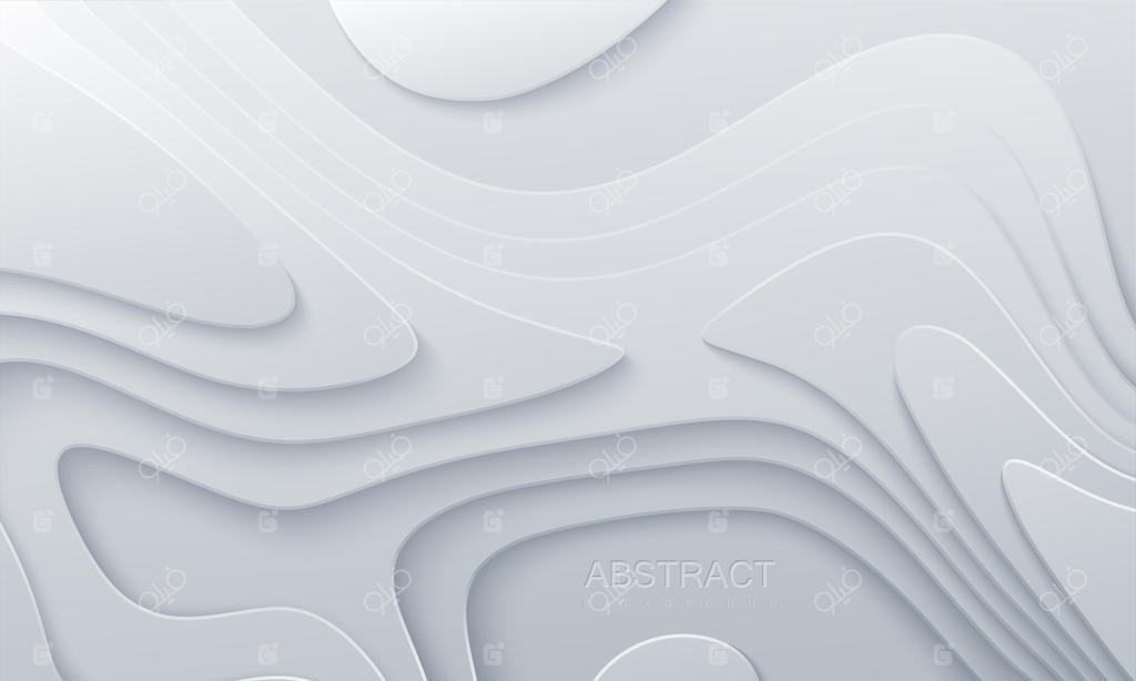 زمینه سفید با لایه‌های موج‌دار
