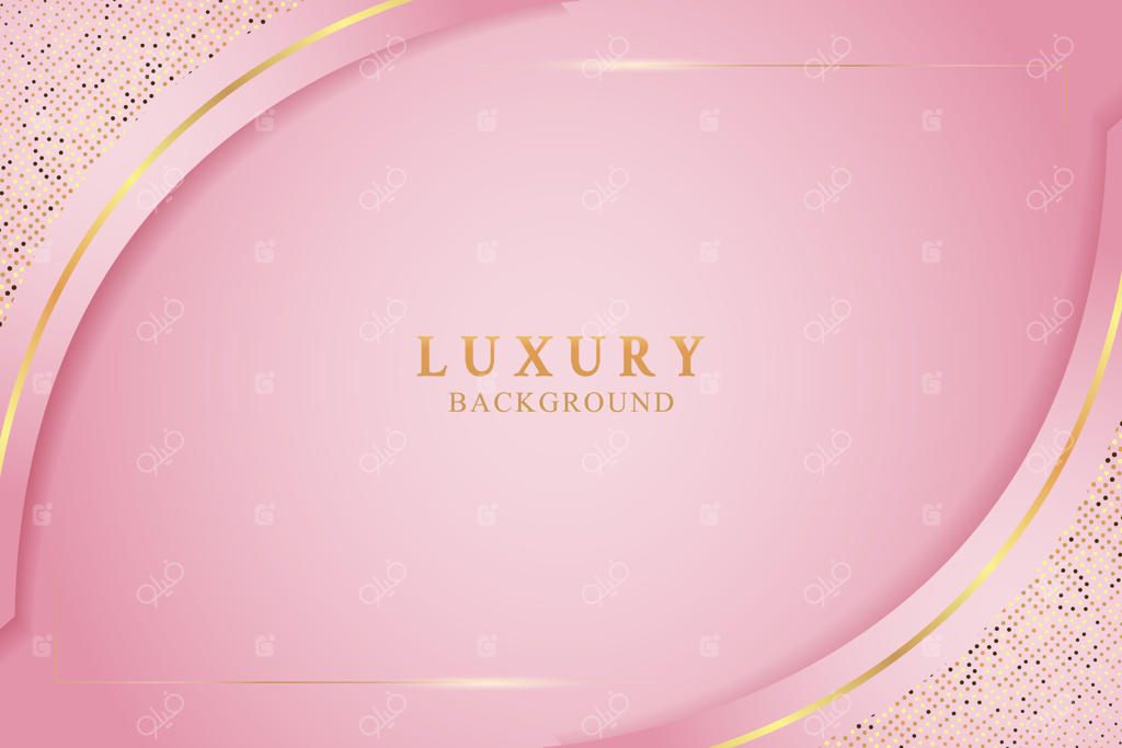 زمینه لوکس صورتی ظریف با بافت طلایی براق و درخشان، تصویر برداری با کیفیت بالا