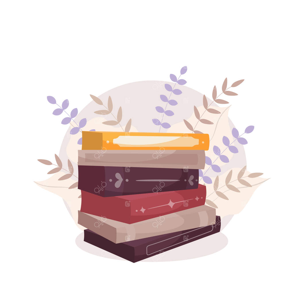 ستونی از کتاب‌ها با نشان‌گذاری روی قله