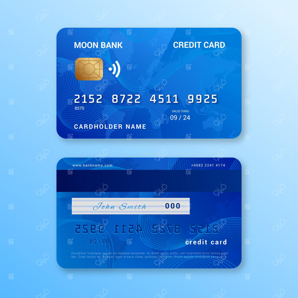 طراحی واقعی کارت اعتباری