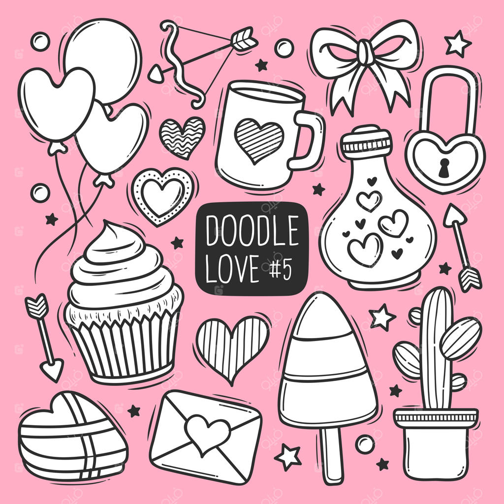 دودل‌های عاشقانه دست‌کشیده