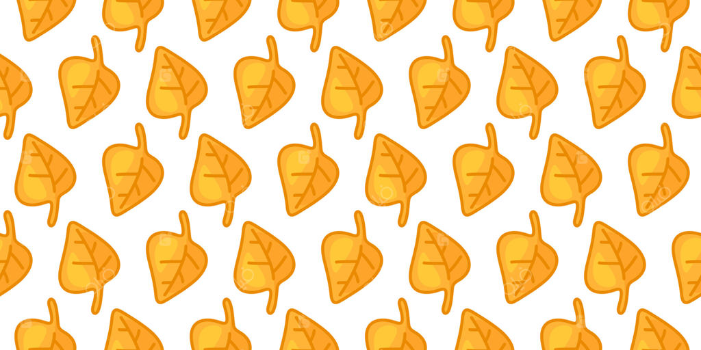 طراحی پترن بی‌وقفه برگ زرد