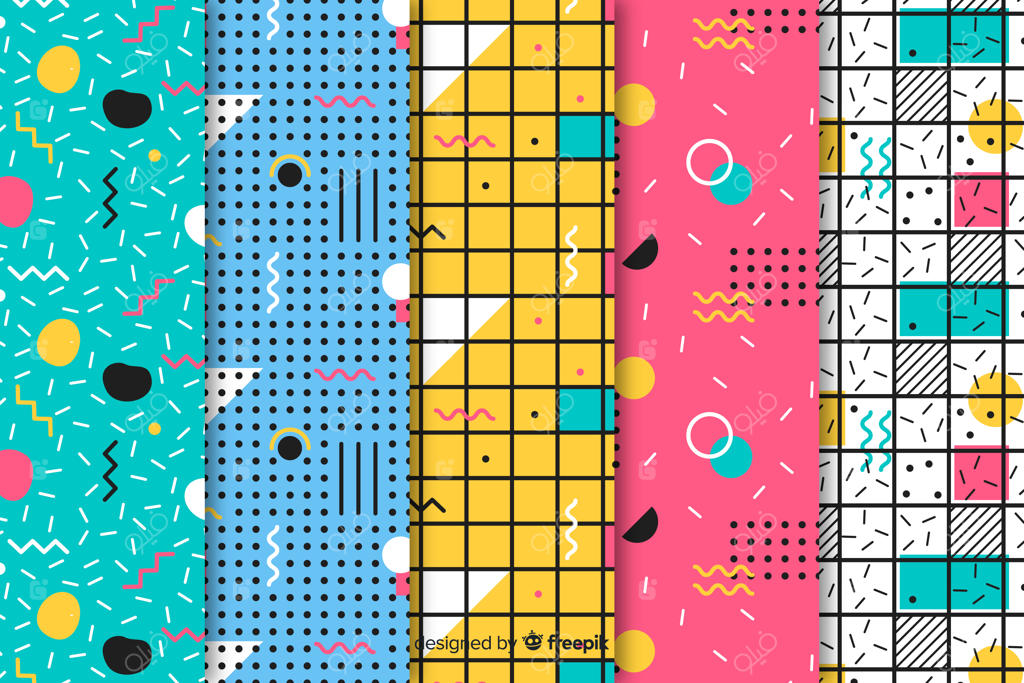 مجموعه پترن‌های رنگارنگ ممفیس