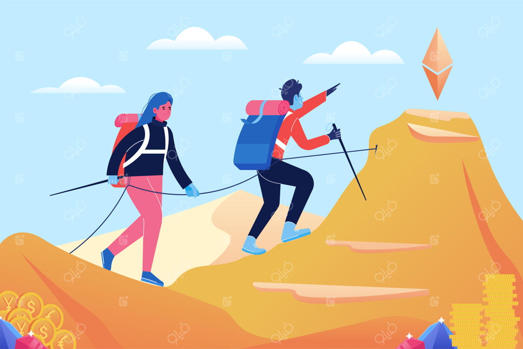 فردی که نمودار رشد را بالا نگه داشته است