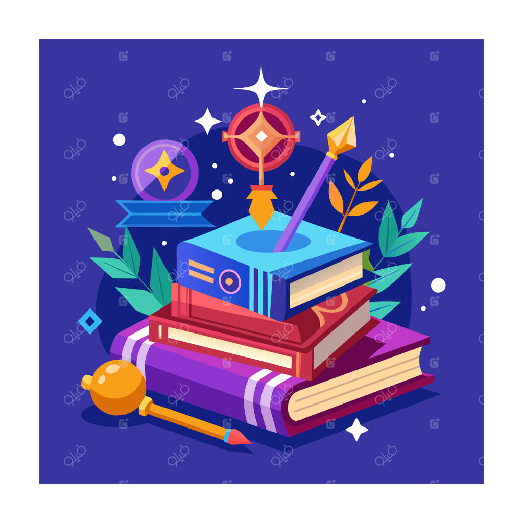 تصویرسازی کتاب‌ها به سبک تخت