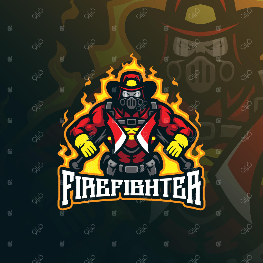 طراحی لوگوی مسکات آتشنشان با سبک تصویرسازی مدرن برای نشان، آرم و چاپ روی تیشرت؛ تصویرسازی آتشنشان قدرتمند