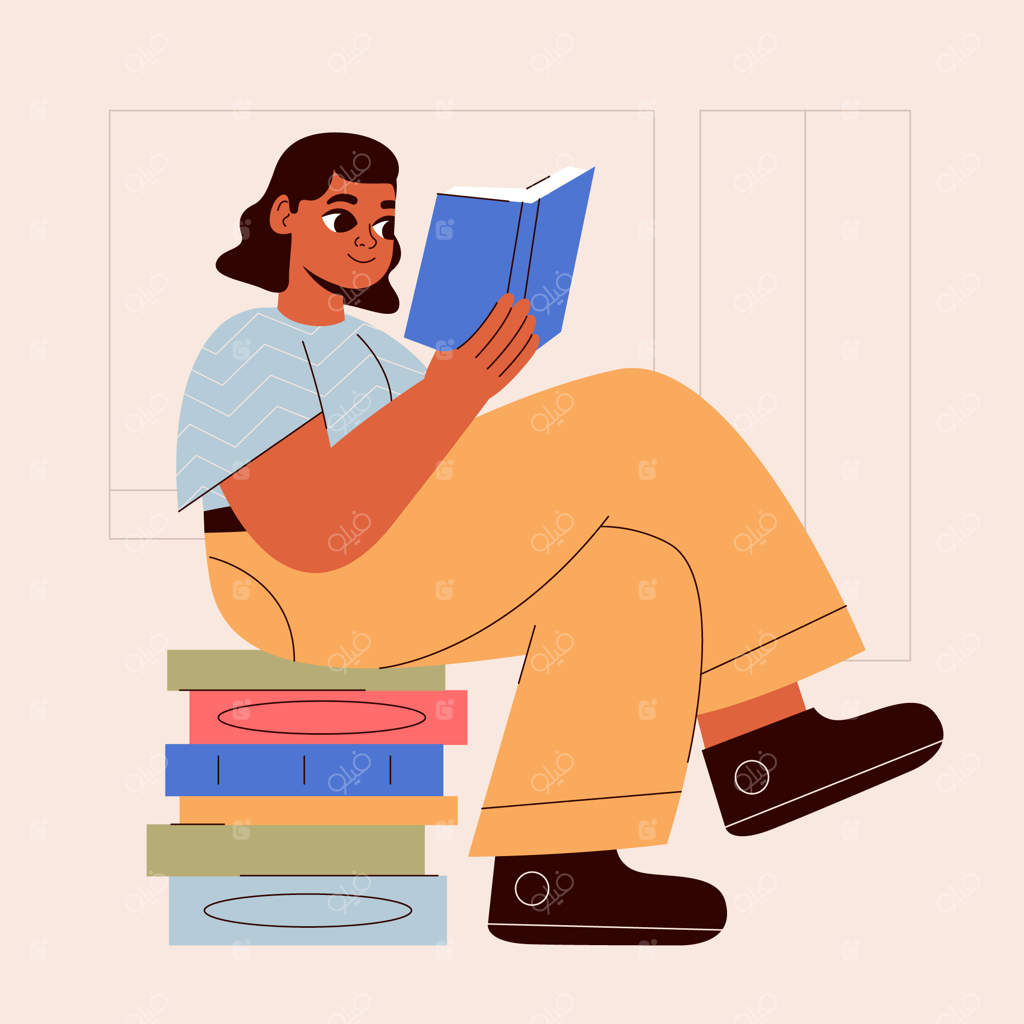 تصویرسازی روز جهانی آموزش به سبک فلت