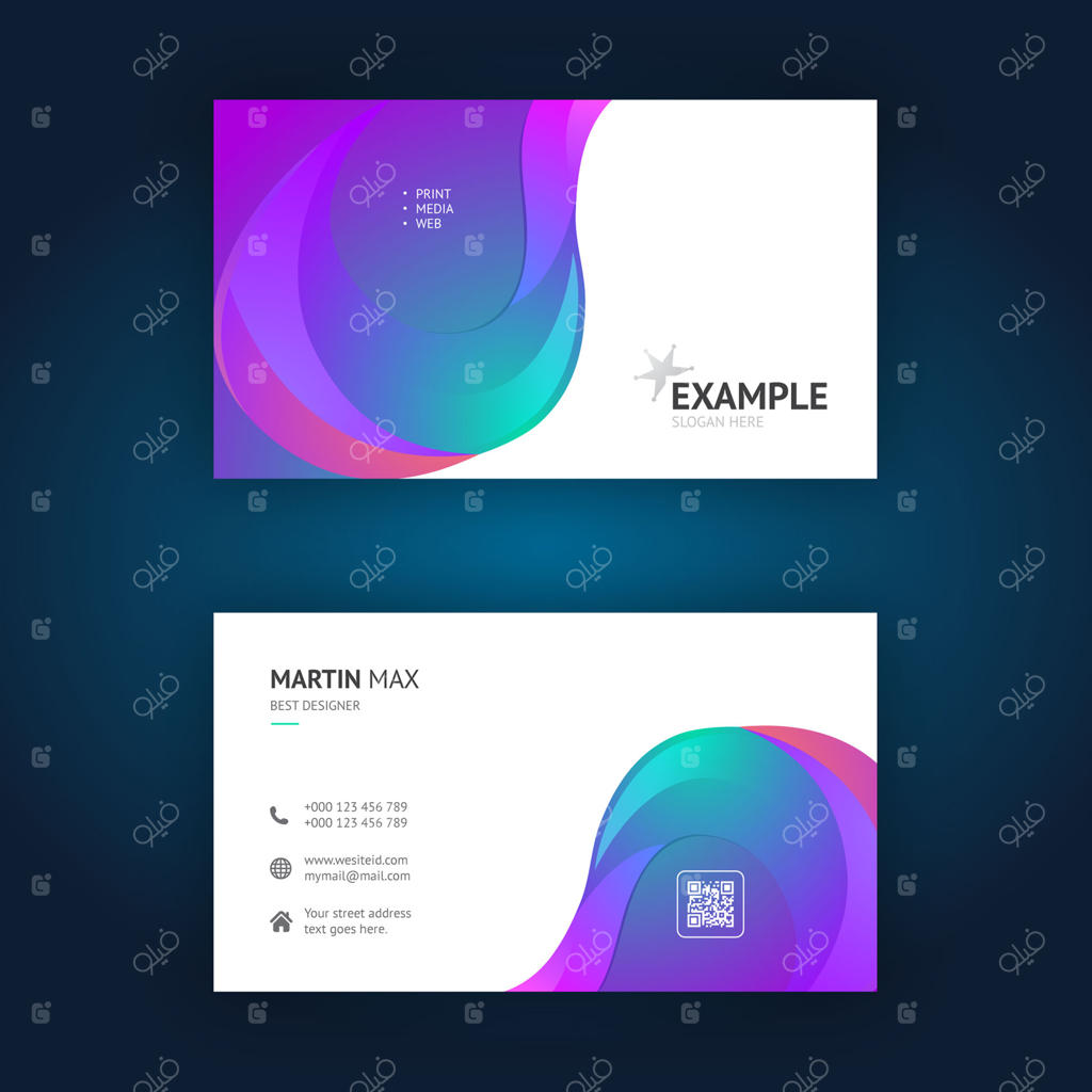 قالب کارت ویزیت شرکتی