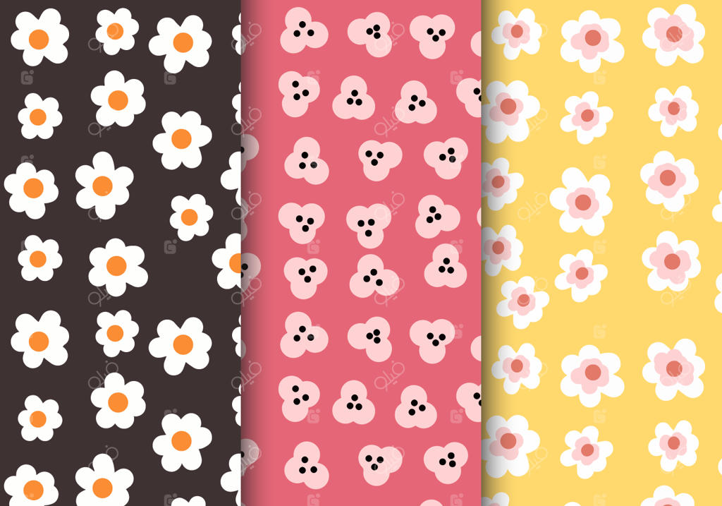 طرح گلدار بهاری رایگان