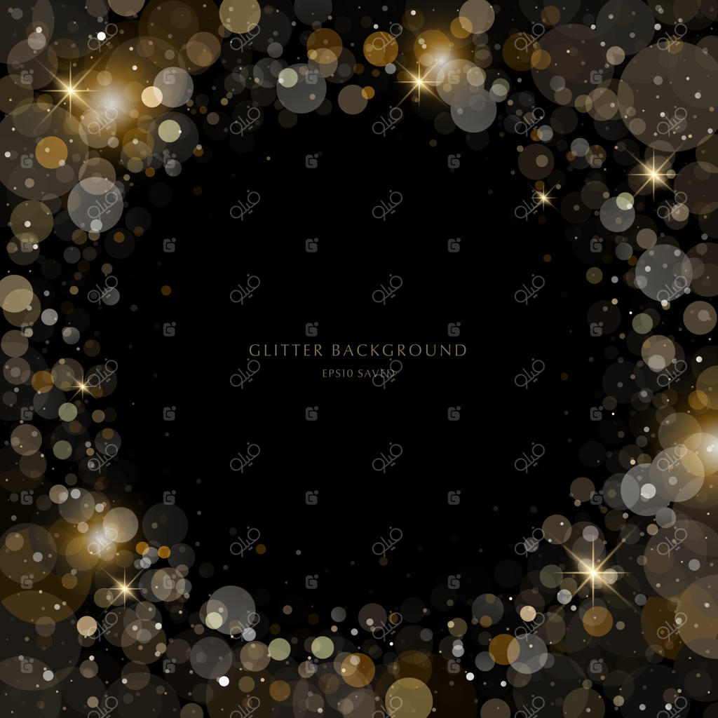 پس‌زمینه درخشنده، نور ذرات طلایی لوکس