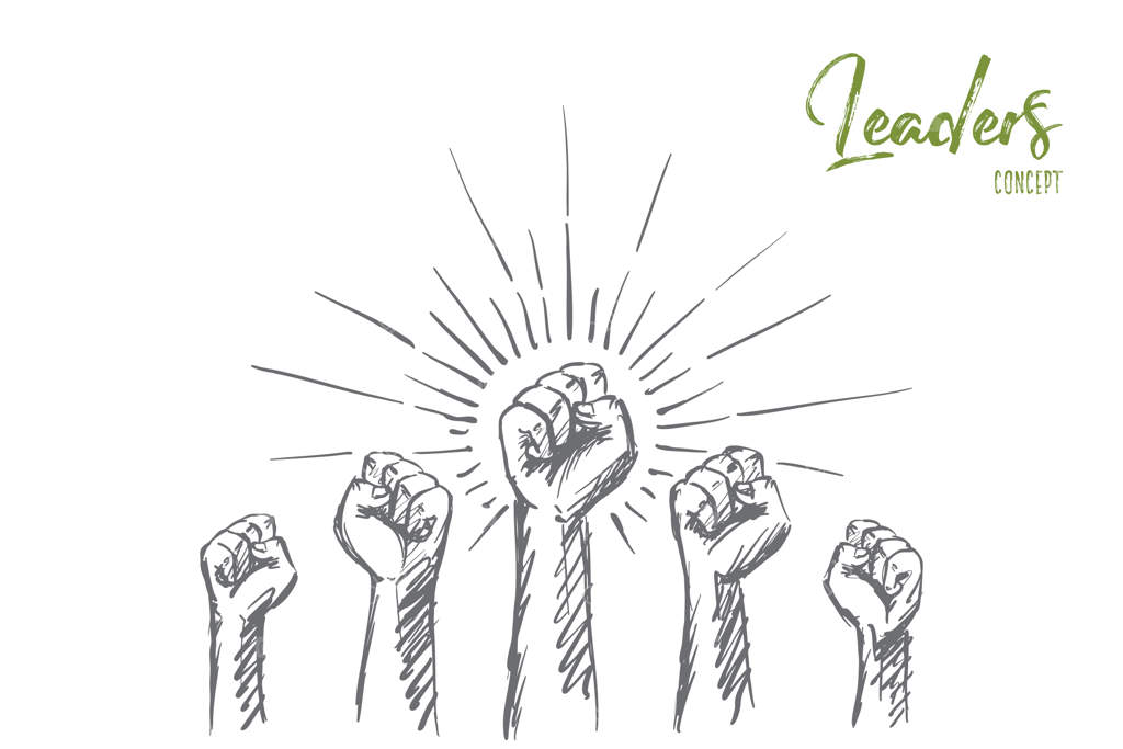 طرح مفهومی رهبران به صورت دست‌کشیده
