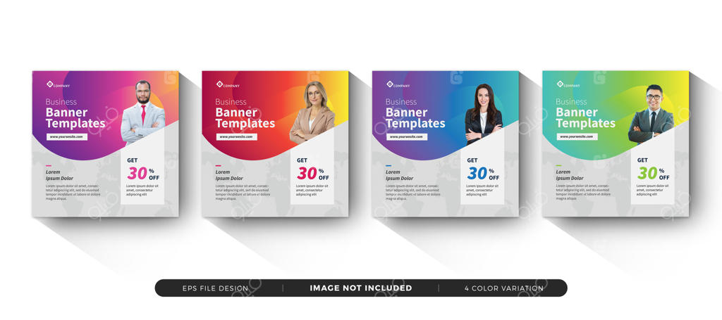 مجموعه قالب بنر تجاری
