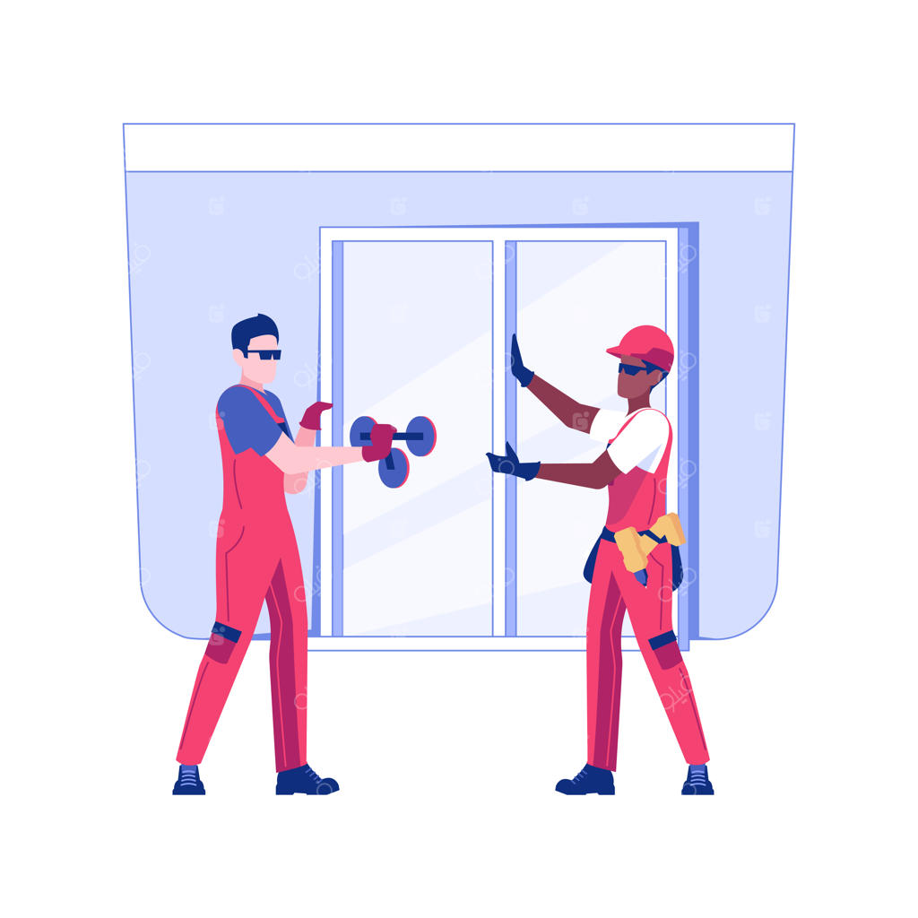 تصویر مفهومی نصب پنجره به صورت جداگانه