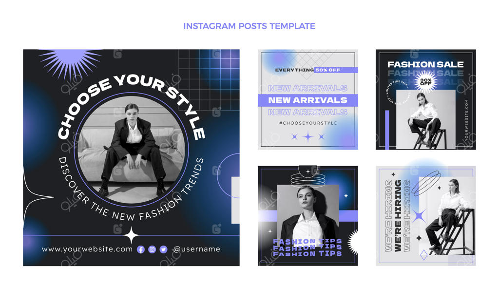 پست اینستاگرام بوتیک گرادینت