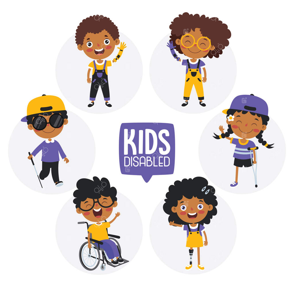 کارتون خنده‌دار: ژست گرفتن کودک معلول