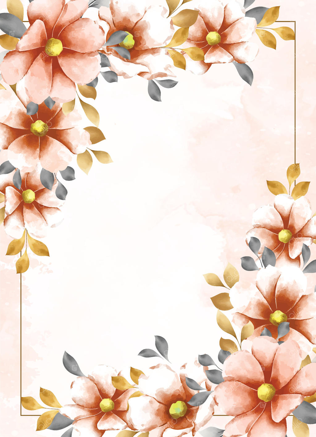 قاب گل‌دار شیک برای استفاده‌های خلاقانه - فایل وکتور حرفه‌ای